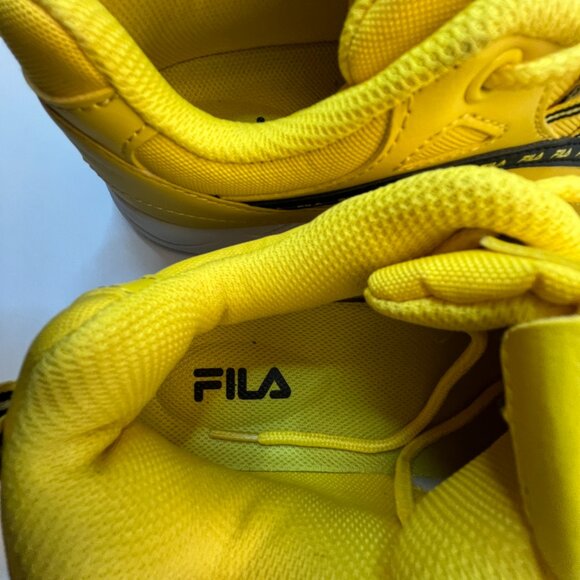 FILA Men's Sneaker- Ray Repeat,Yellow/White - Picture 12 of 12